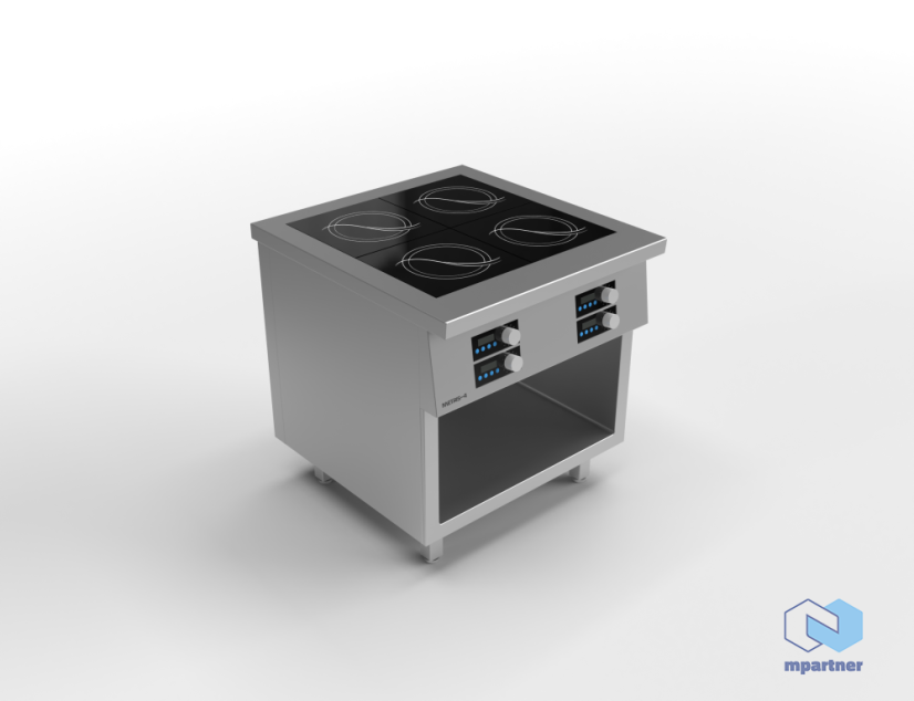 Elektrický indukční varný sporák Metris 4 / 4×3,5 kW