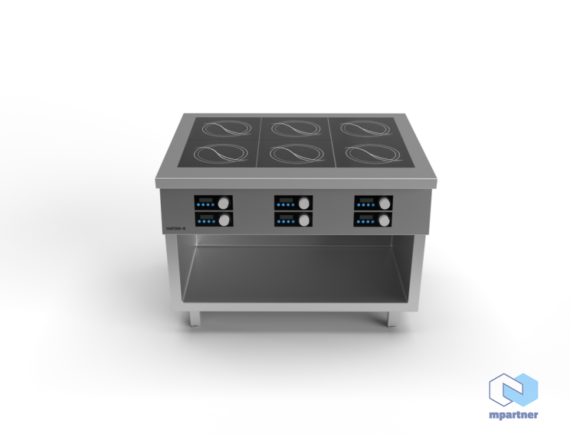 Elektrický indukční varný sporák Metris 6 / 6×3,5 kW