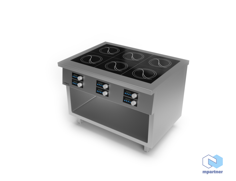 Elektrický indukční varný sporák Metris 6 / 6×3,5 kW