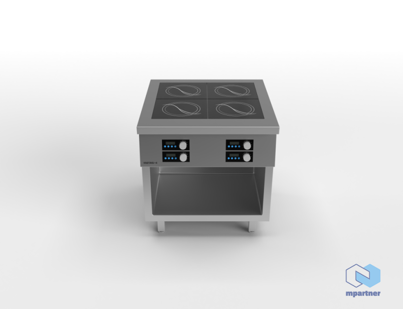 Elektrický indukční varný sporák Metris 4 / 4×3,5 kW